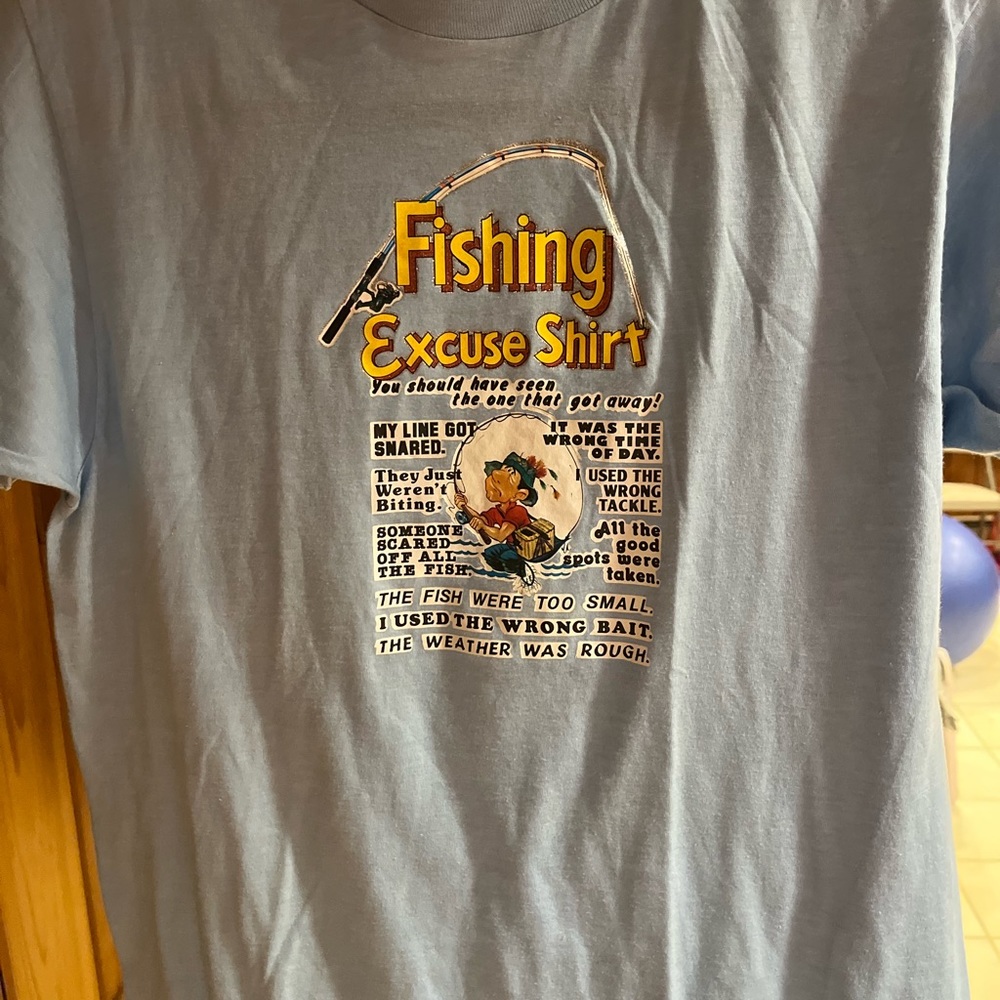 Vintage fishing excuse shirt
